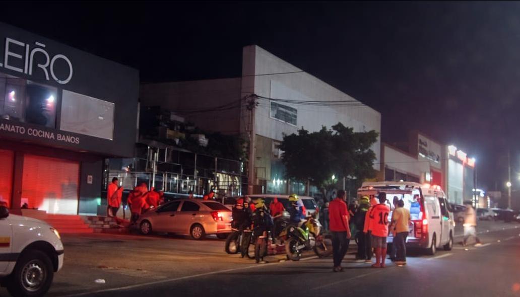 Lugar donde se presentó el atentado en la carrera 43 con calle 82. 