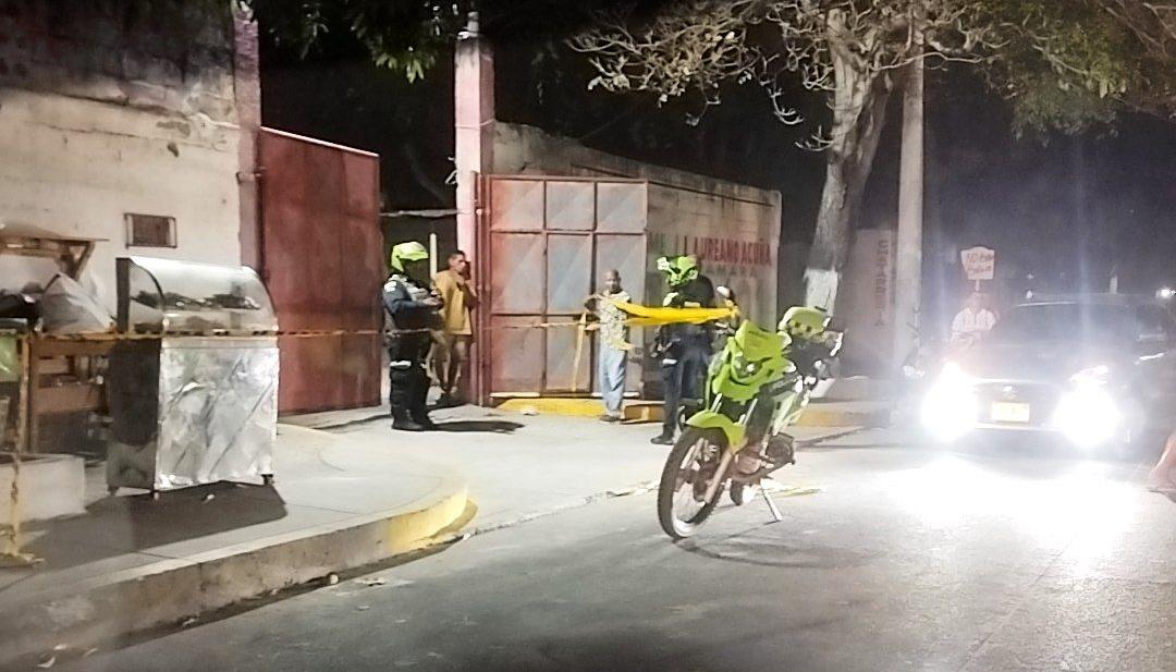 Lugar donde la víctima fue atacada a disparos.