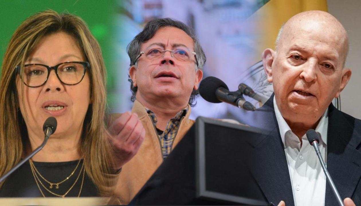 Luz Adriana Camargo, Gustavo Petro y Otty Patiño