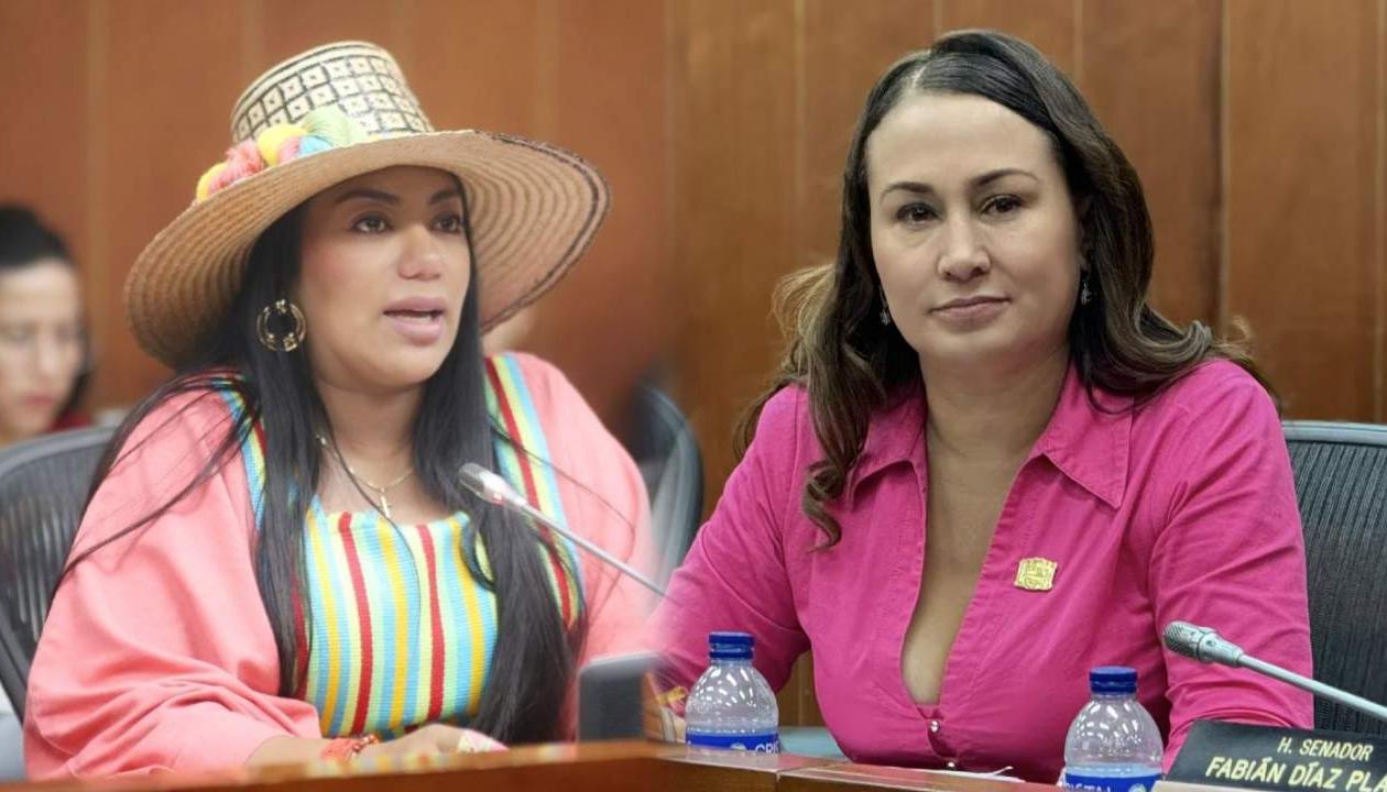 Martha Peralta y Berenice Bedoya.