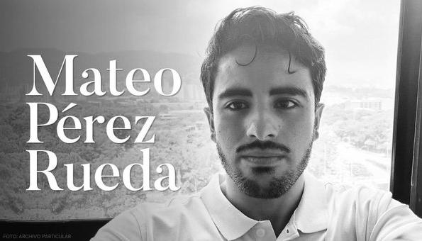 Mateo Pérez Rueda, director de la revista local El Confidente. 