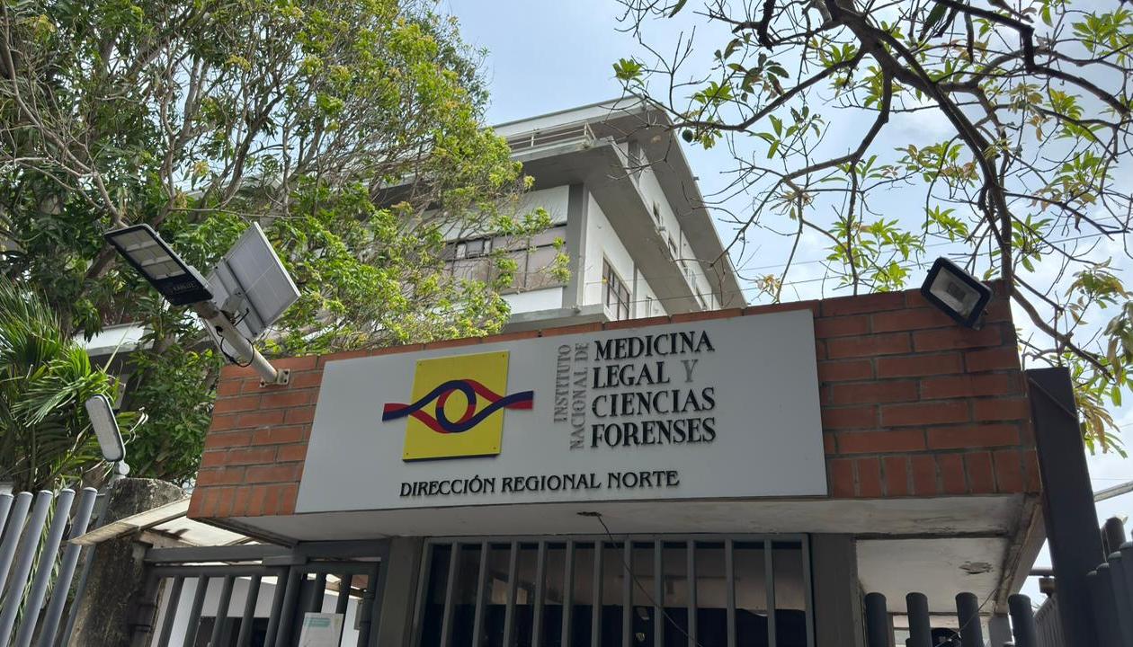 Fachada de Medicina Legal, en Barranquilla. 