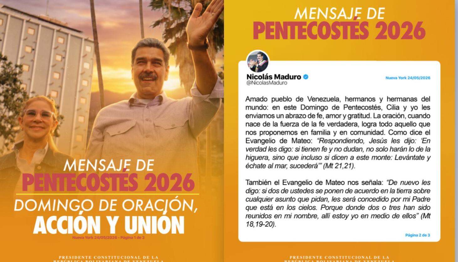 Mensaje de Nicolás Maduro