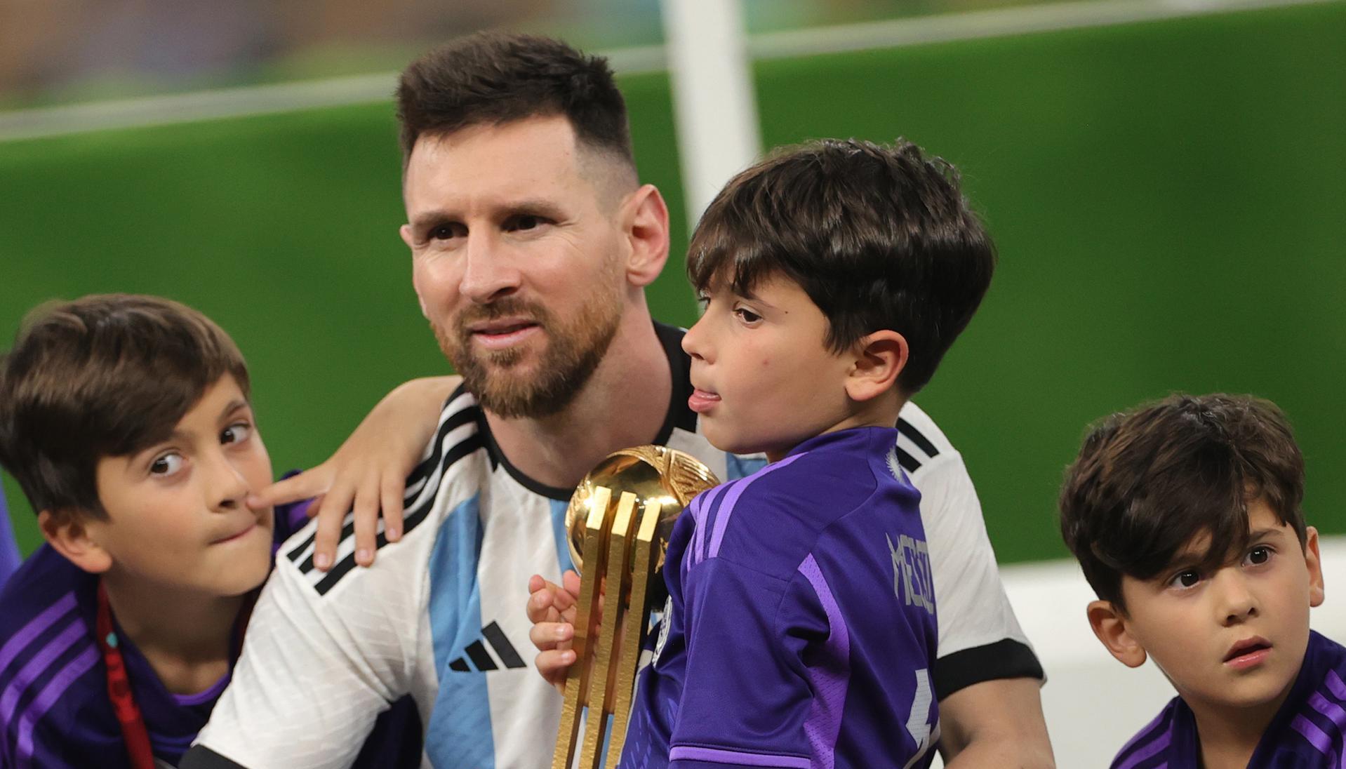 Messi en el Mundial de 2022.