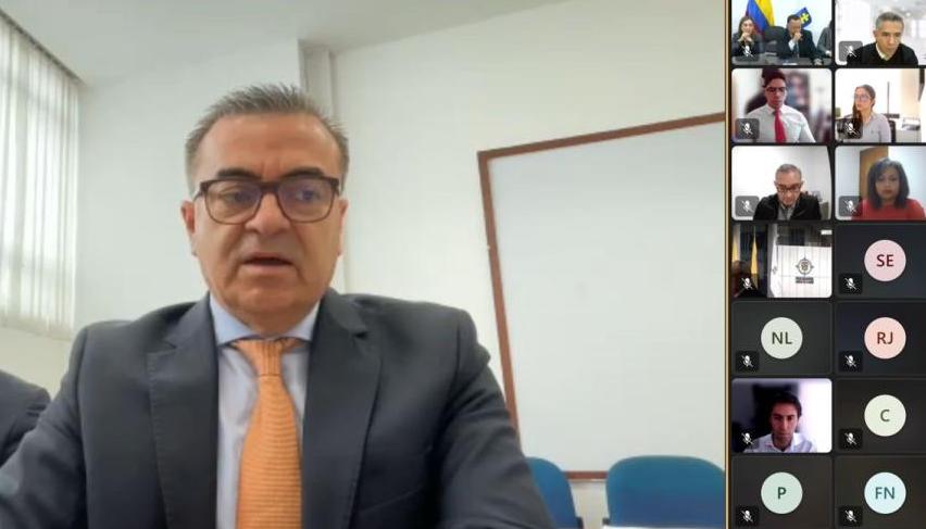 Olmedo López en audiencia. 