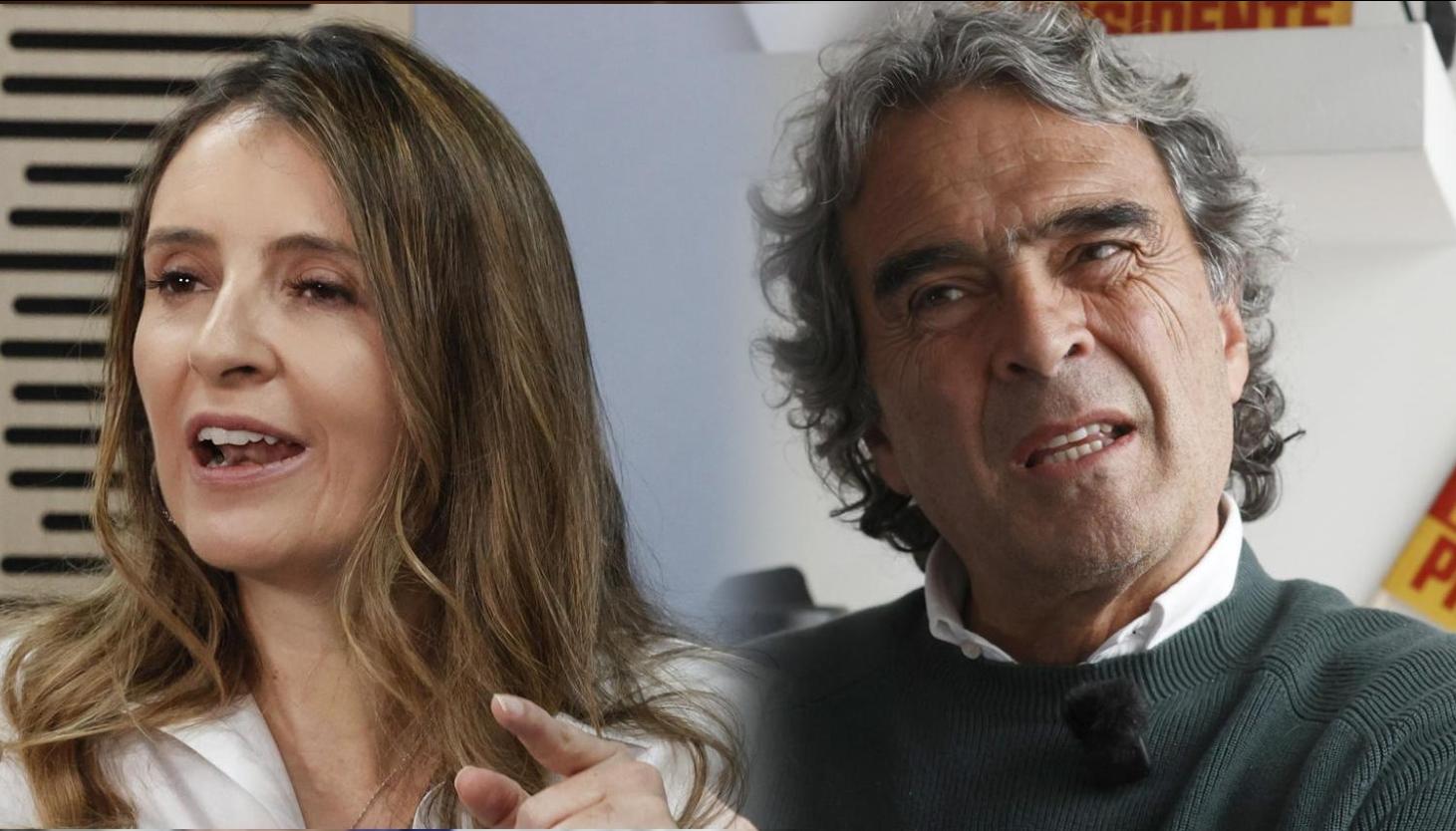 Paloma Valencia y Sergio Fajardo.