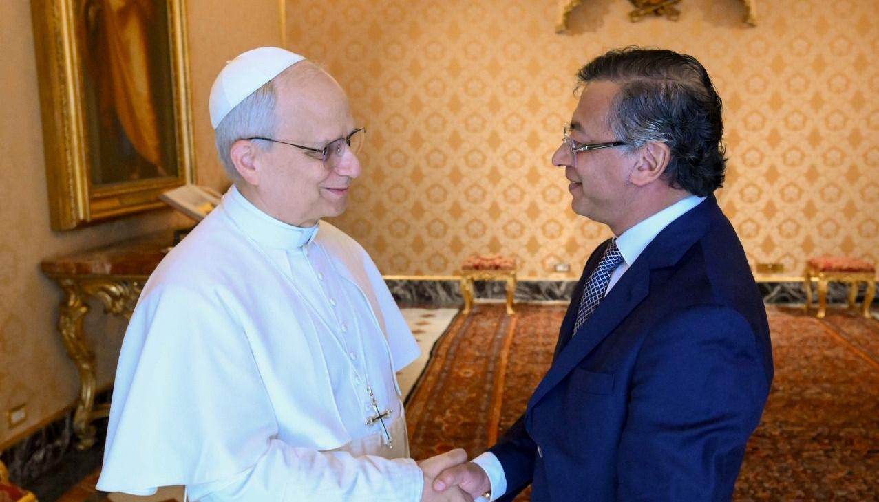 Papa León XIV y el Presidente Petro.
