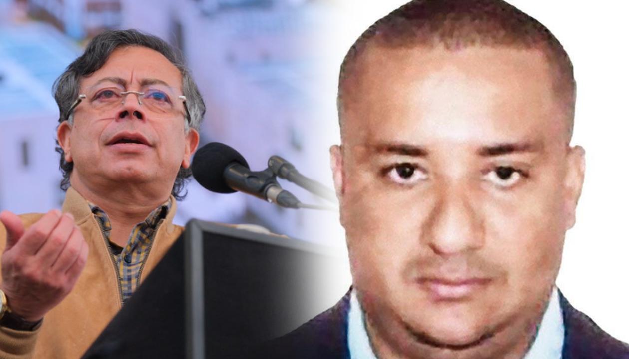 Presidente Gustavo Petro y alias 'Chiquito Malo'. 