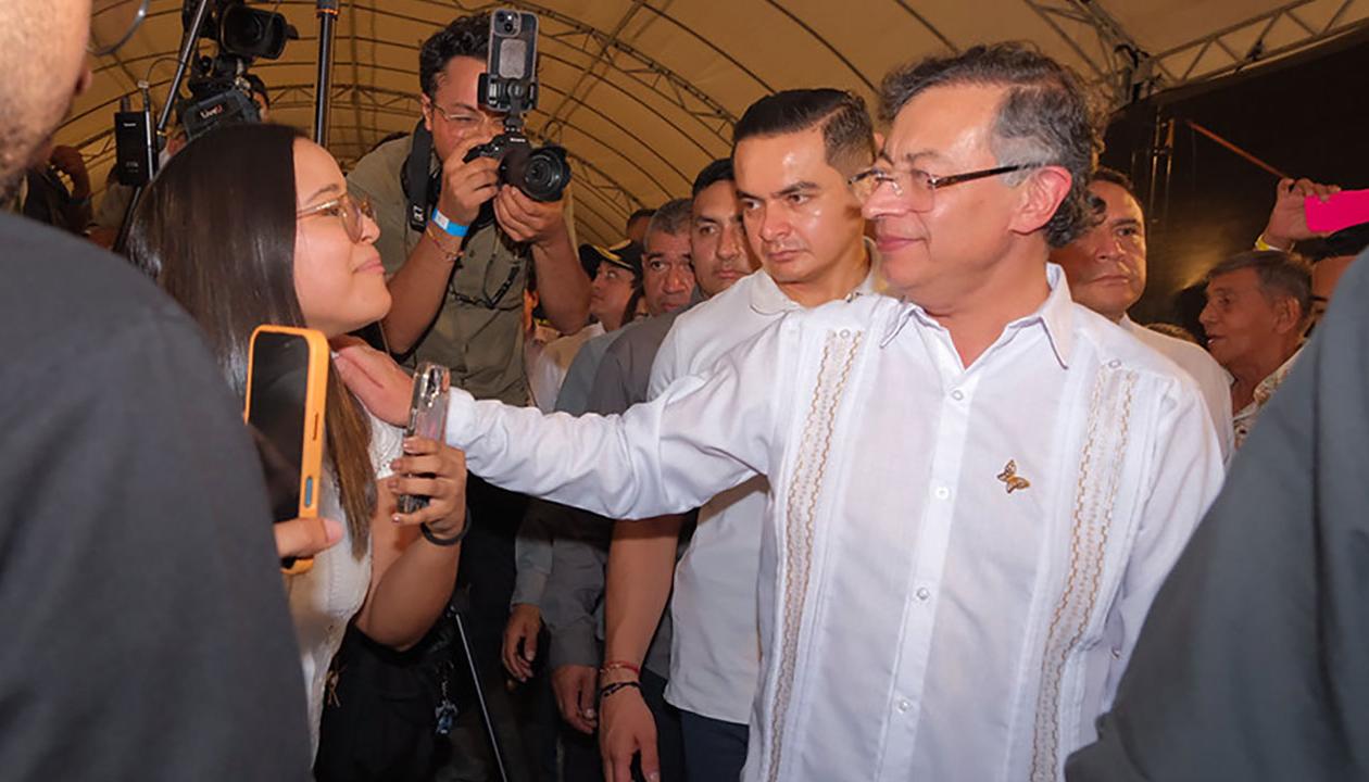 El Presidente Gustavo Petro. 