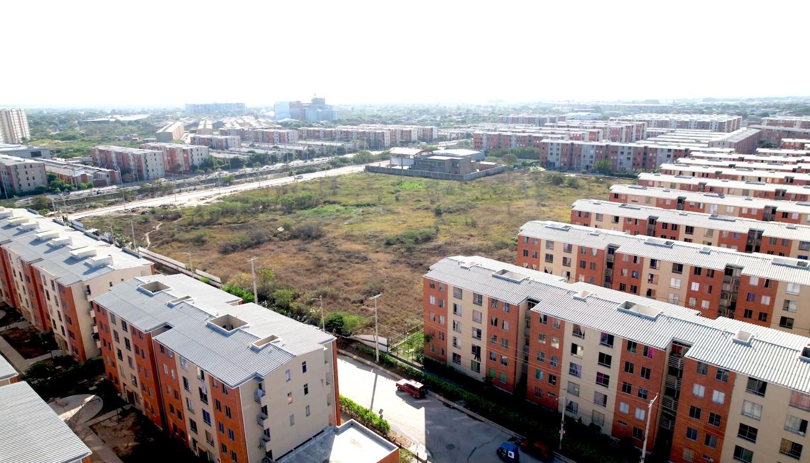 Predio en la urbanización Ciudad del Puerto donde se construirá el Comando de la Policía Metropolitana de Soledad y Malambo. 