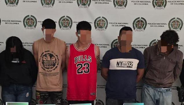 Presuntos integrantes de 'Los Pepes'.