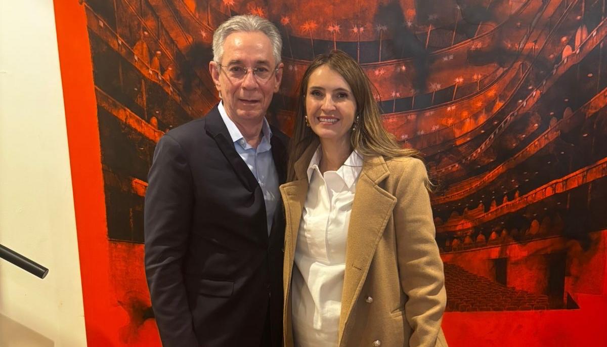 El senador electo Yessid Pulgar y la candidata Paloma Valencia.