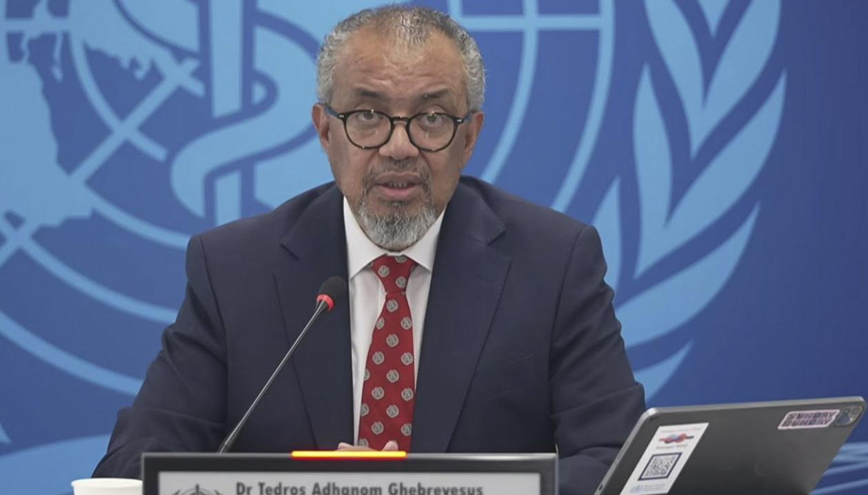 El director general de la OMS, Tedros Adhanom Ghebreyesus.