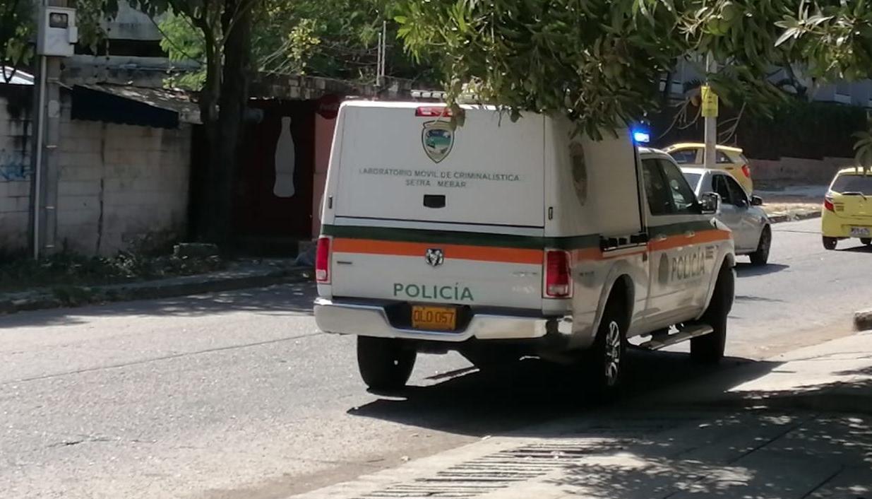Tránsito de la Policía en Medicina Legal, en Barranquilla. 