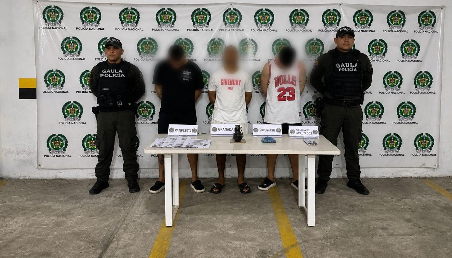 Capturan a 13 personas por el delito de extorsión.