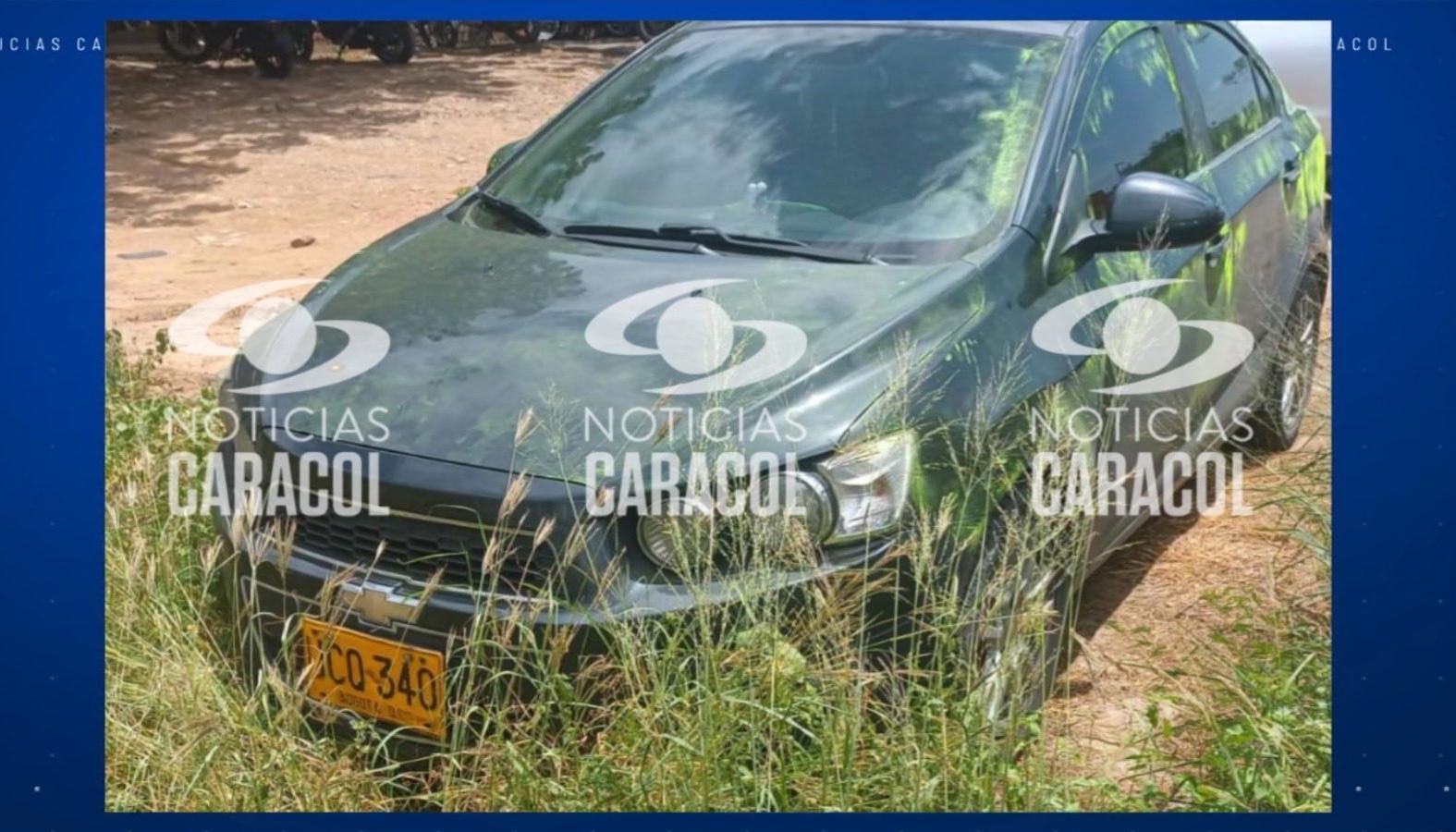 Vehículo en el que fue trasladada Yulixa Toloza.
