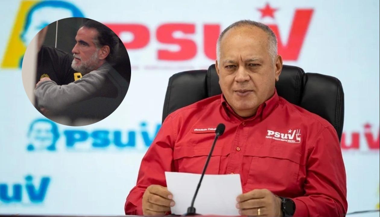 Alex Saab y el ministro de Interior y Justicia de Venezuela, Diosdado Cabello.