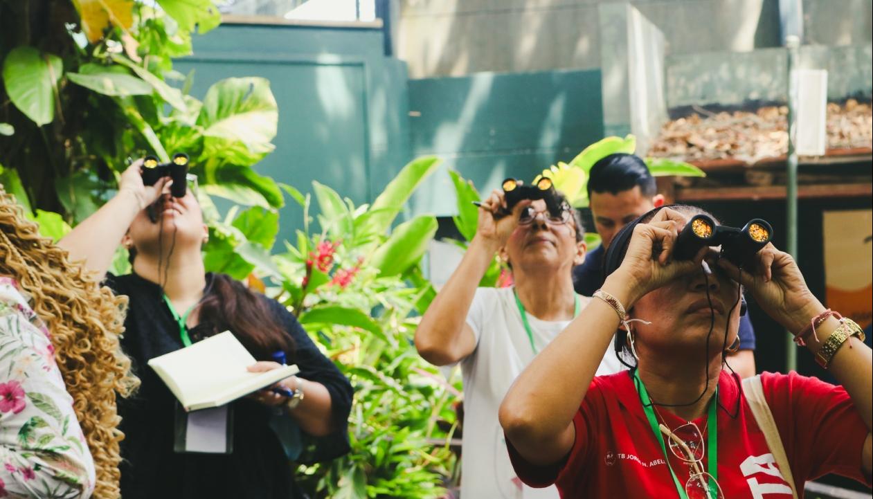 Imagen de los visitantes del Zoológico.