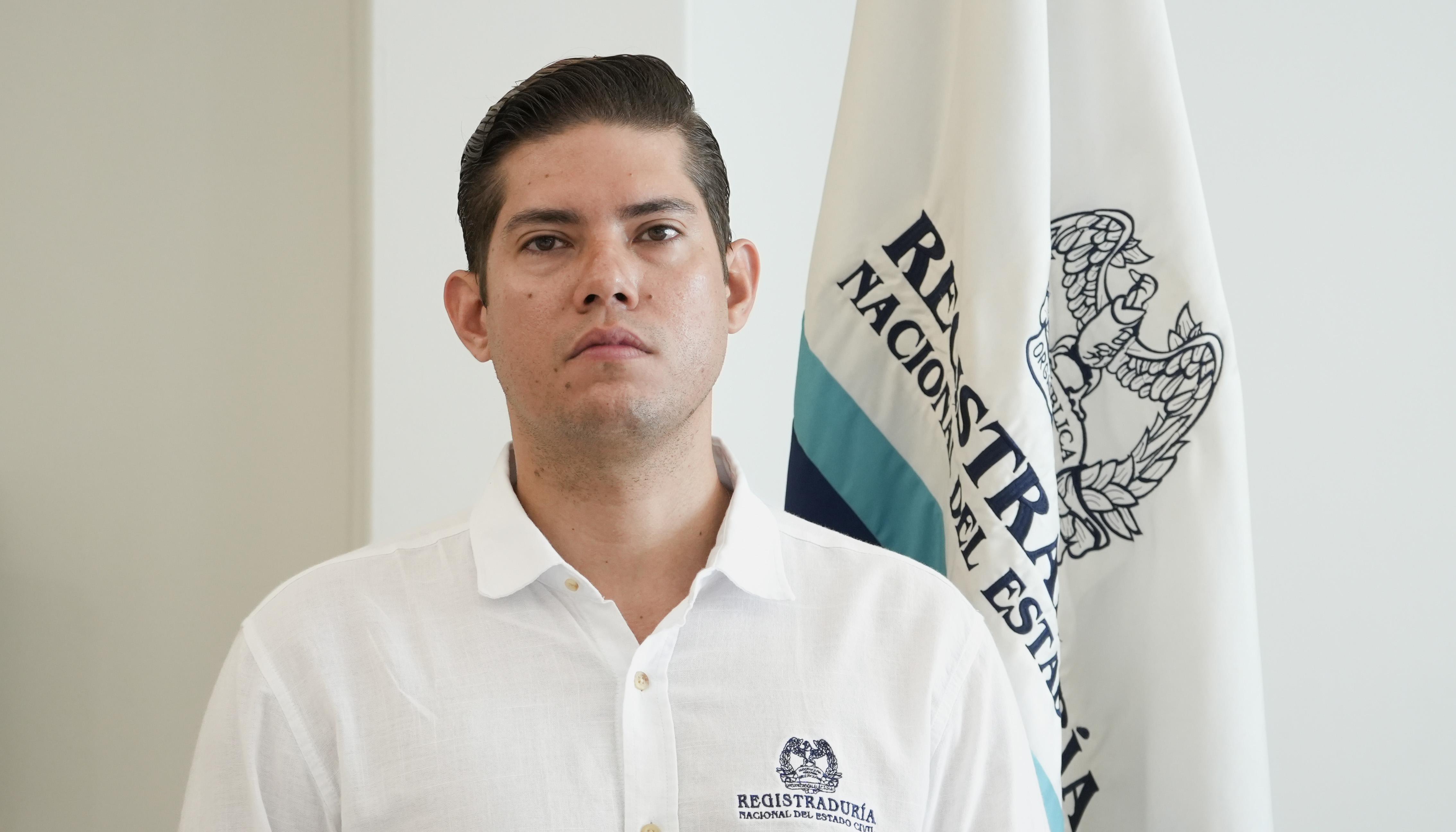 Daniel Barrios Mogollón, registrador delegado en el Atlántico. 