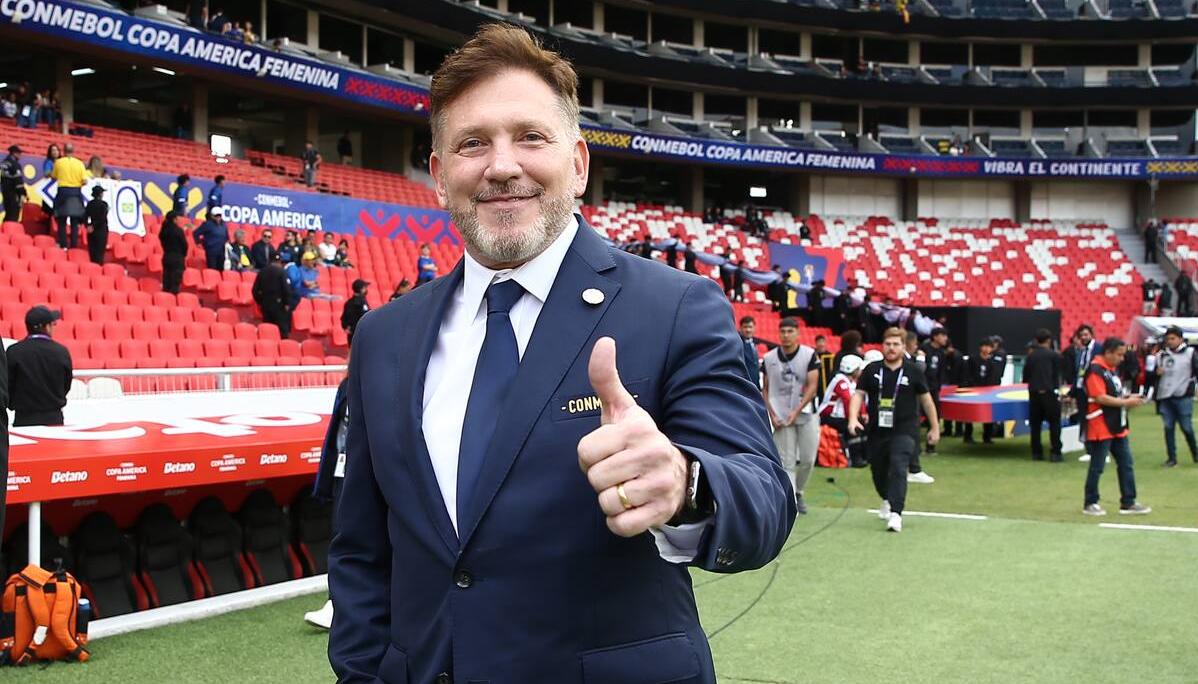 El presidente de la Conmebol, Alejandro Domínguez.