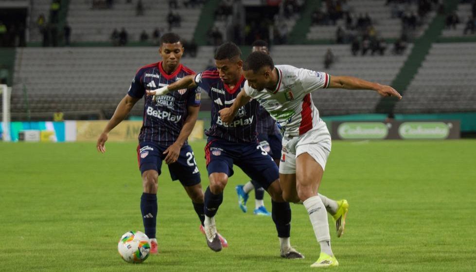 Junior logró su tercera victoria sobre Once Caldas en Manizales desde 2016.