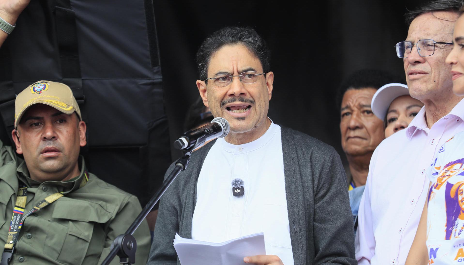 Candidato presidencial de izquierdas Iván Cepeda.