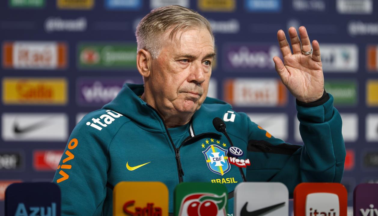 El italiano Carlo Ancelotti, entrenador de la selección brasileña. 