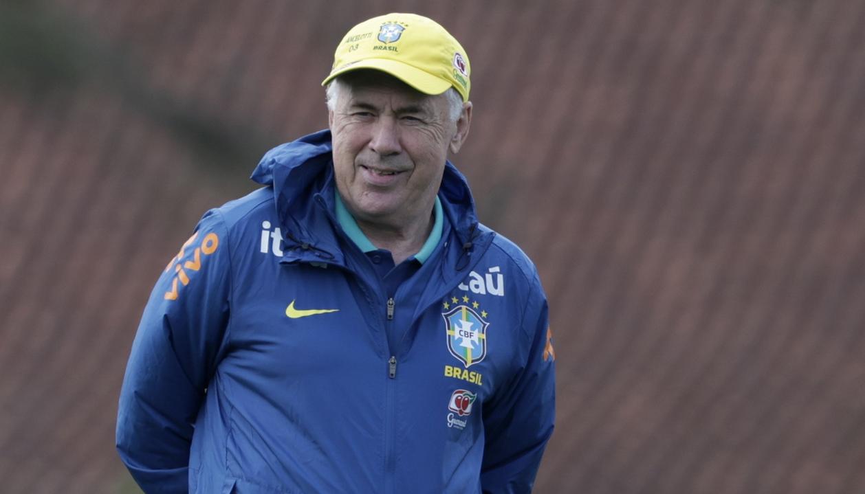 El italiano Carlo Ancelotti, entrenador de la selección brasileña.