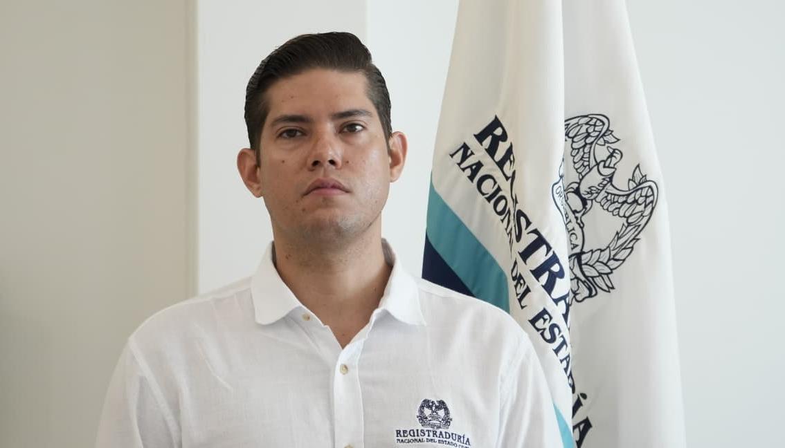 Daniel Barrios Mogollón, registrador delegado en el Atlántico. 