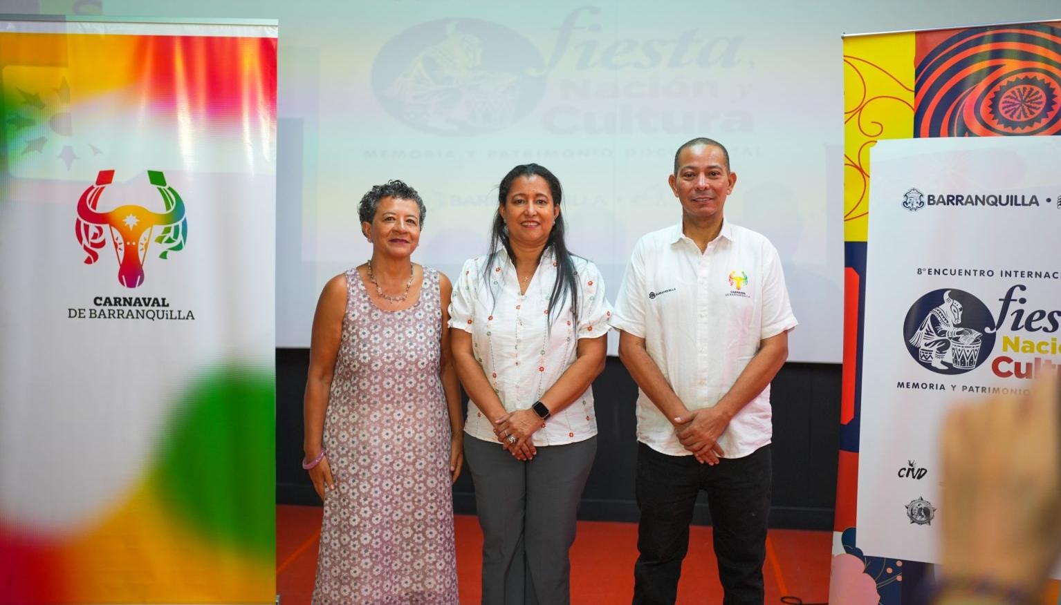 Nubia Flórez, Margarita Monsalve Salas y Juan Ospino. 