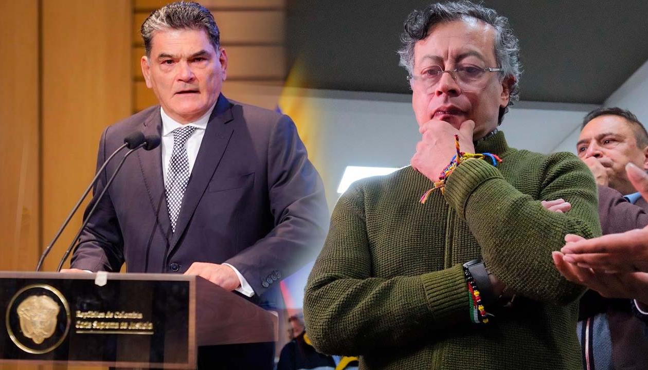 Procurador Gregorio Eljach y el Presidente Gustavo Petro.
