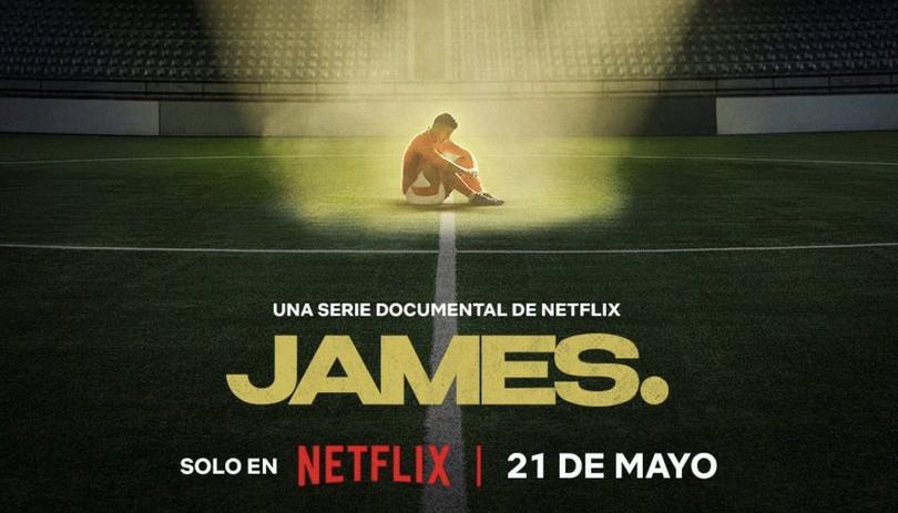 Afiche promocional de la docuserie de James Rodríguez en Netflix.