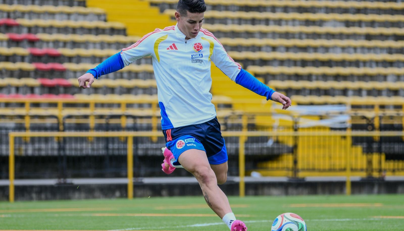 James Rodríguez, capitán de la Seleccion Colombia. 
