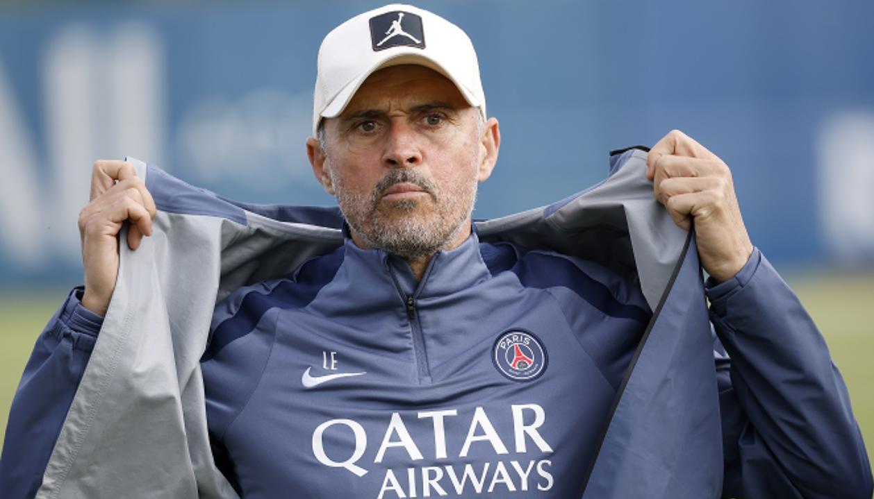 El español Luis Enrique, entrenador del París Saint Germain.