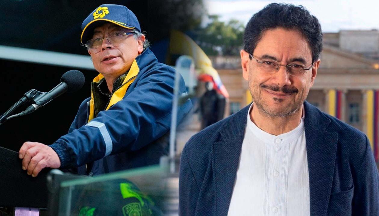 (Izq. a Der.) Gustavo Petro e Iván Cepeda.