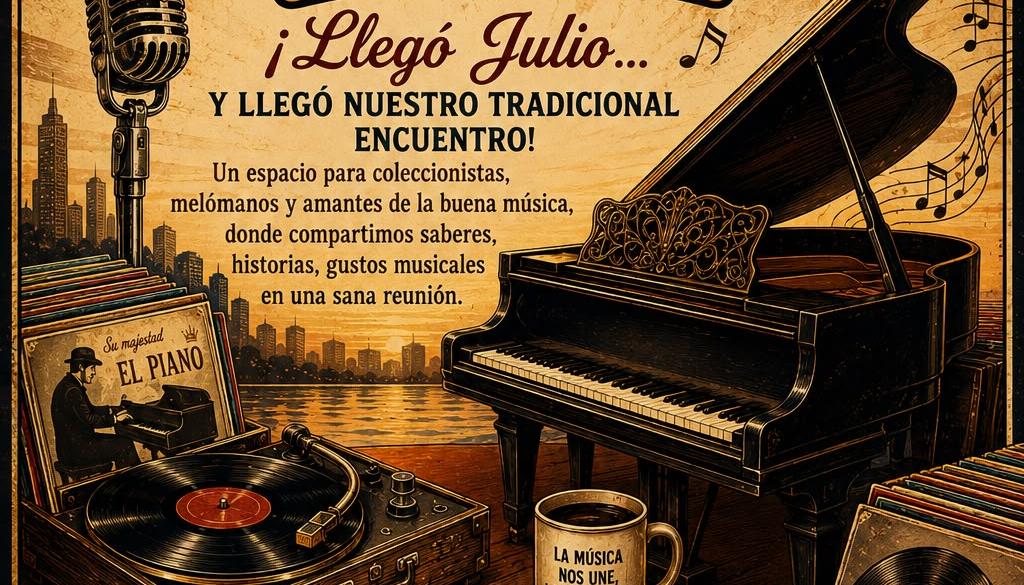 Afiche de la audición del domingo 5 de julio de 'Amigos de la Música'.