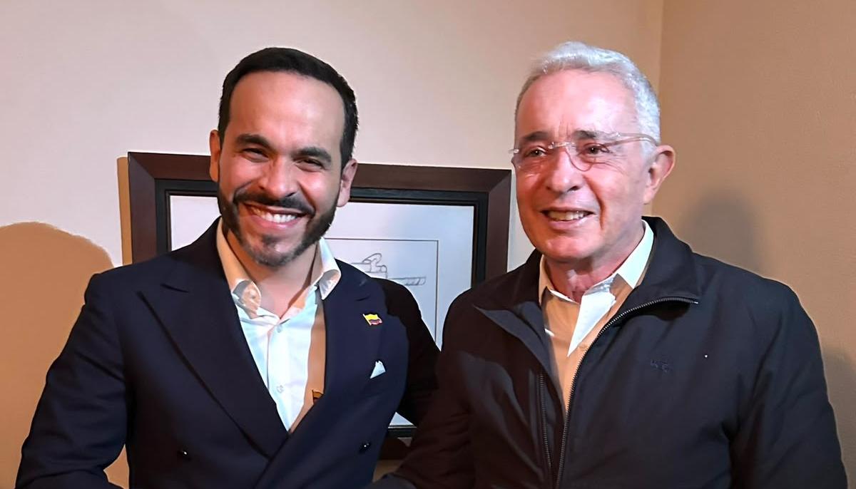 Abelardo De La Espriella y Álvaro Uribe.