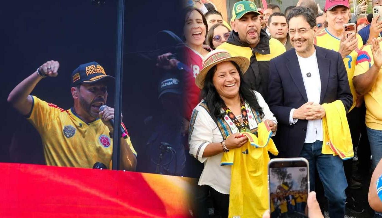 Abelardo De La Espriella, Aida Quilcué e Iván Cepeda.