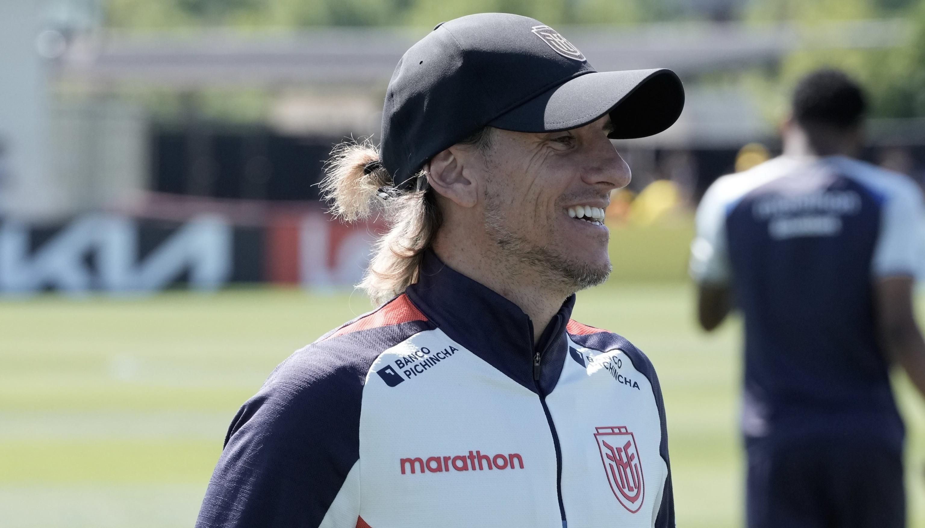 El seleccionador de Ecuador, Sebastián Beccacece.