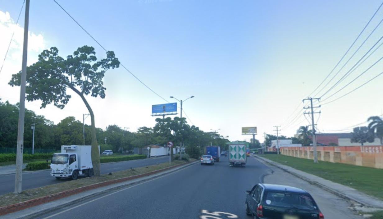 Calle 30, sector donde ocurrió el accidente de tránsito. 