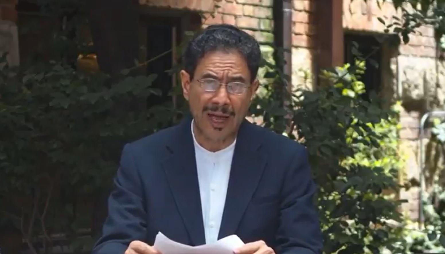 El candidato presidencial Iván Cepeda.