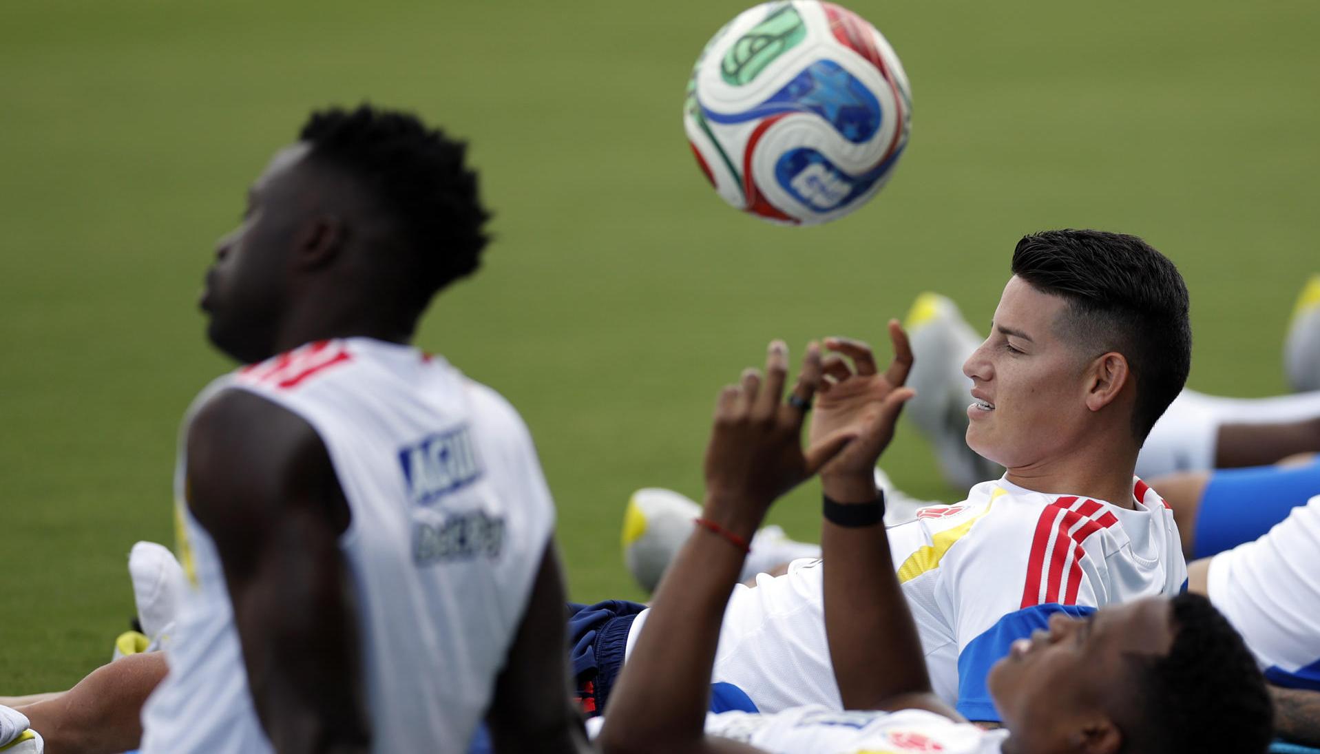 Colombia entrena en el Miami Inter CF Stadium de Fort Lauderdale, Florida, US.