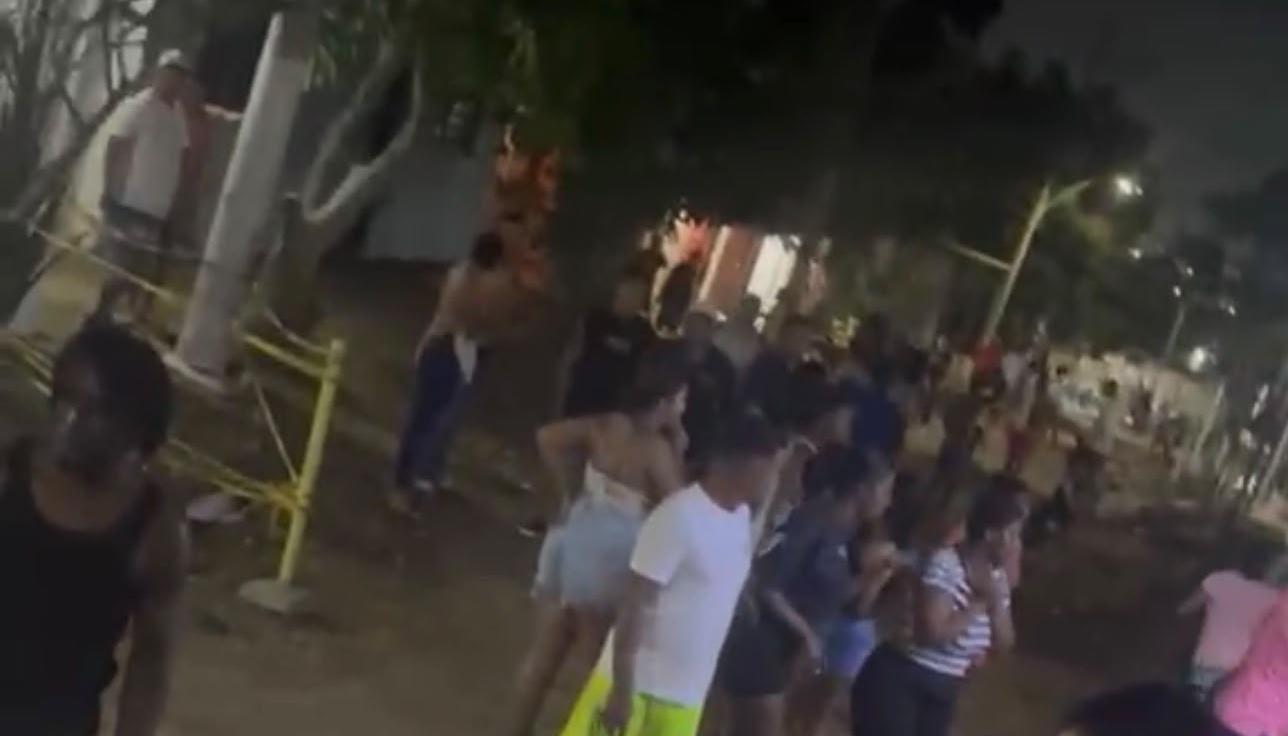 Sector de la Loma Roja donde se registró el doble asesinato. 