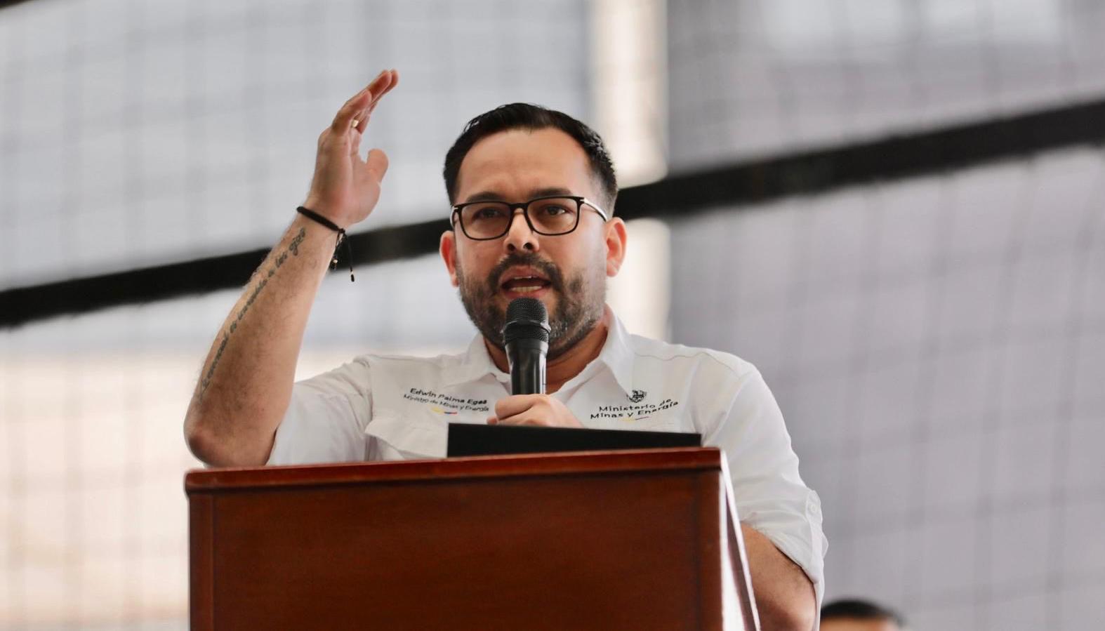 Edwin Palma, ministro de Minas y Energía.