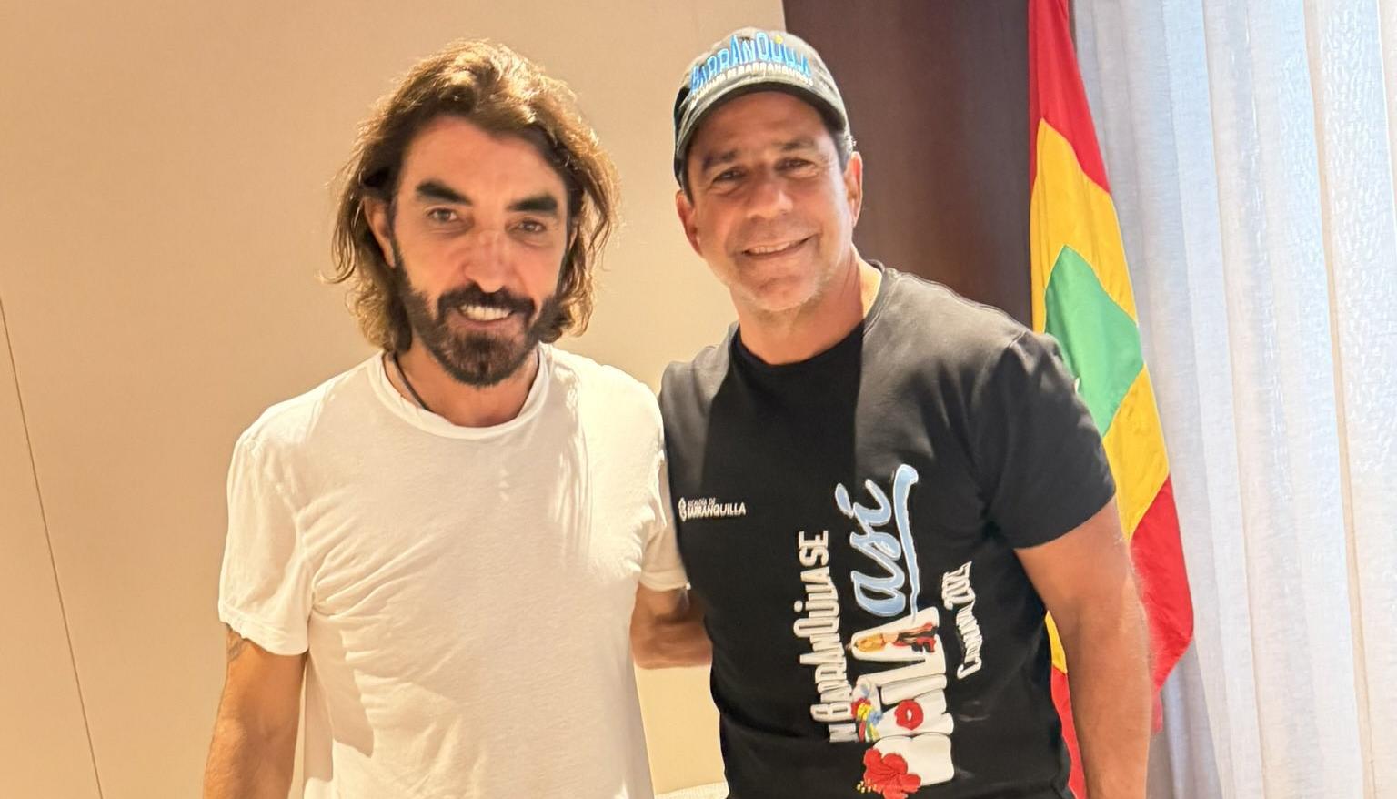 El CEO de Air Europa, Javier Hidalgo, y el alcalde Alejandro Char.