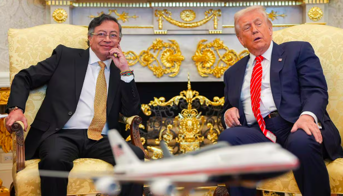 El Presidente Gustavo Petro y Donald Trump.