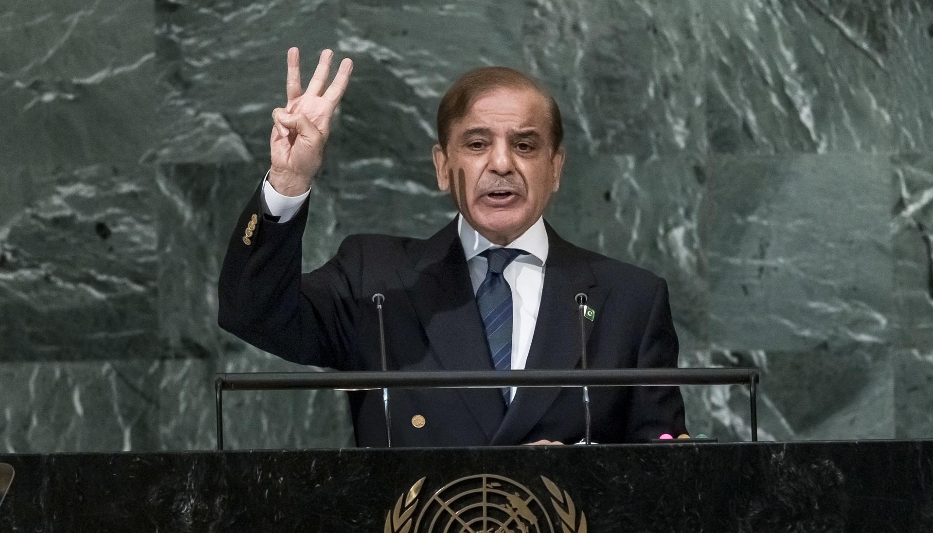 El primer ministro de Pakistán, Shehbaz Sharif.