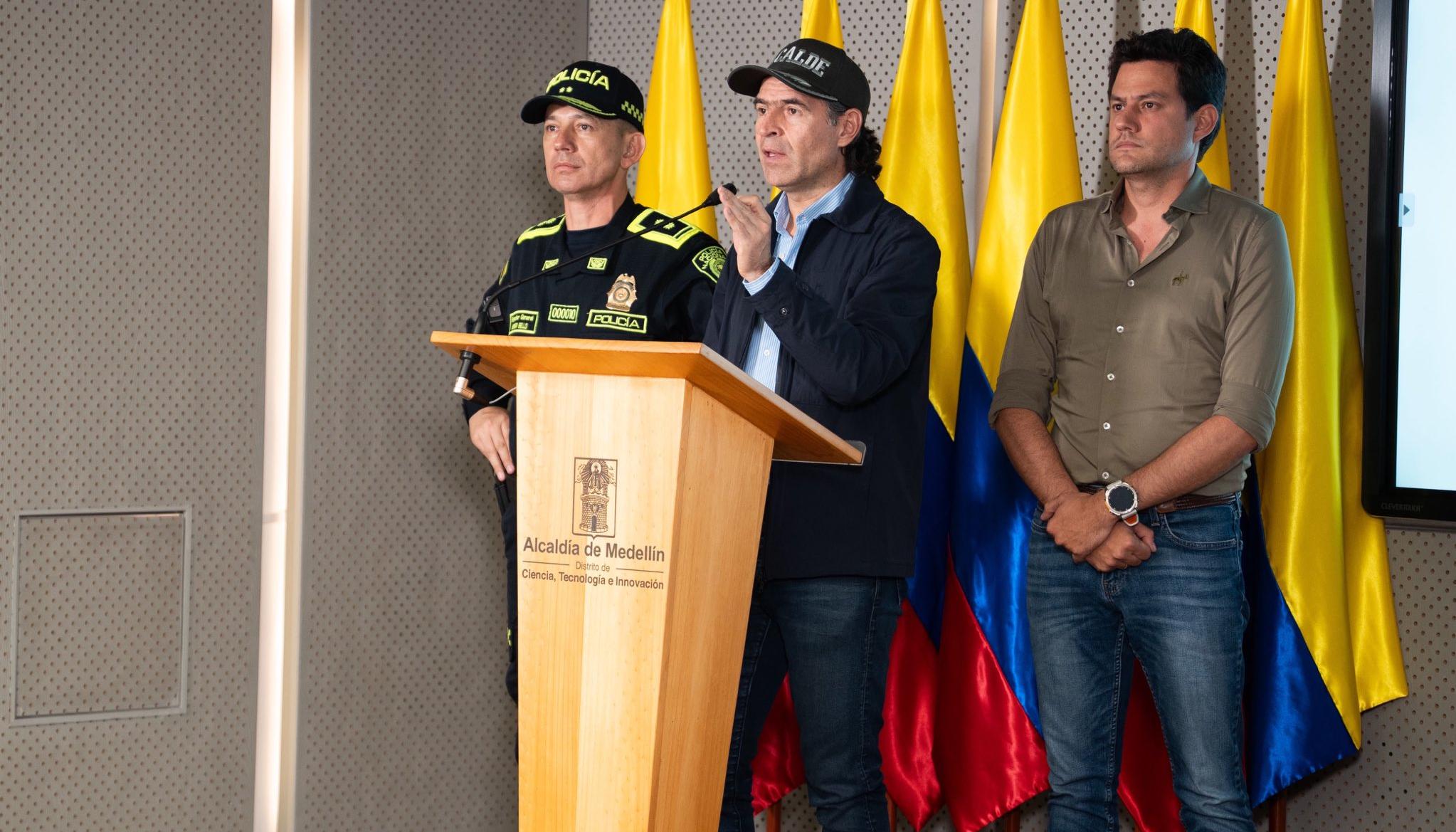 El Alcalde de Medellín, Federico Gutiérrez.