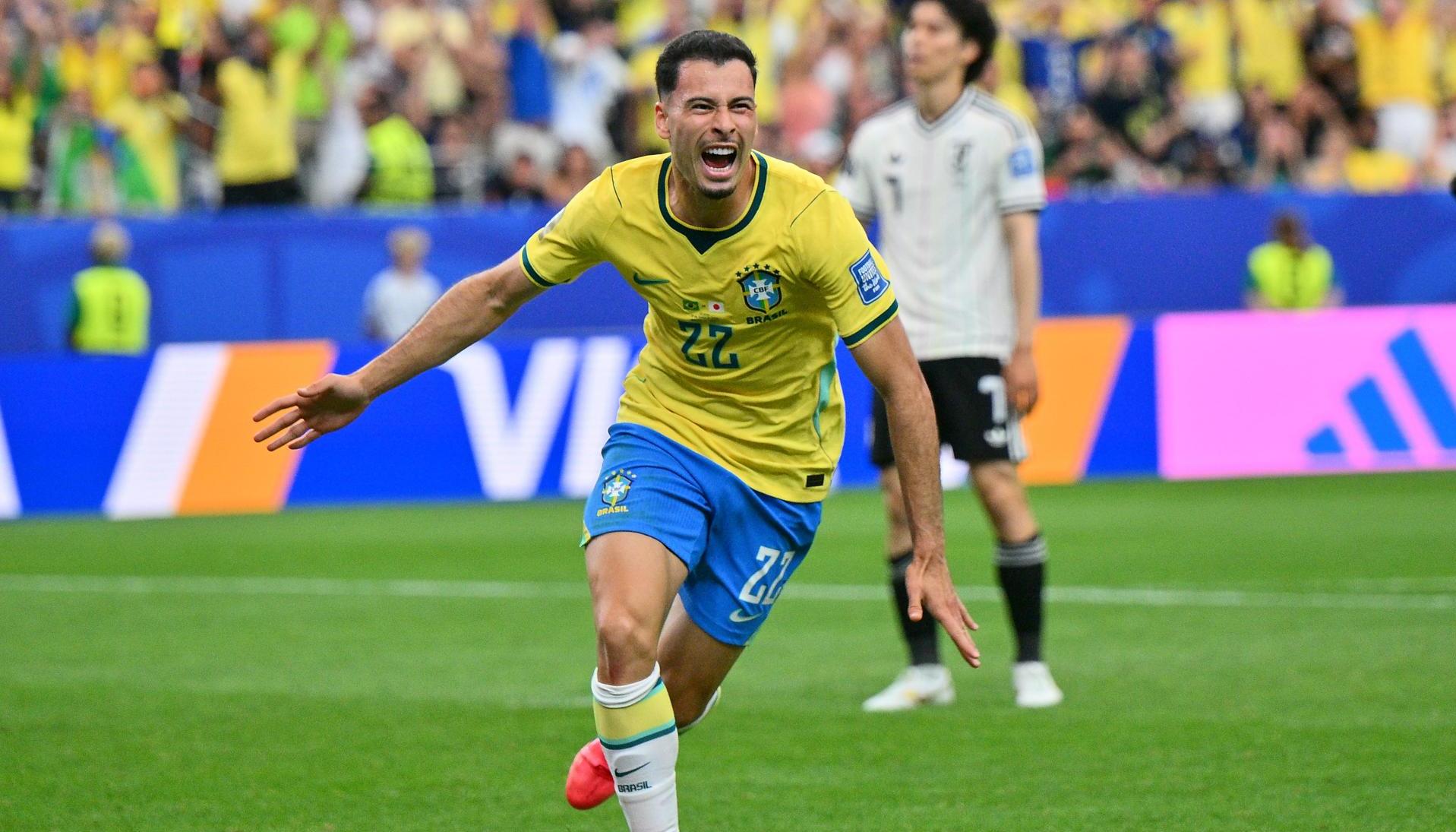 Gabriel Martinelli celebra