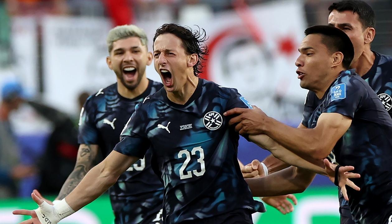 La celebración de Matías Galarza.